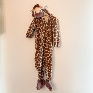 Miniwear Brown Giraffe Print Footie / Costume
